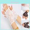 Zeitloses Design Spitzen-Fingerlose Handschuhe Für Damen-Abendpartys Und Hochzeiten