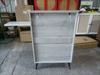 A Hidden Shoe Cabinet with a 60cm Grey Grooved Design and 2 Flip Drawers, Free-Standing, for Entryways, Hallways, Living Rooms and Closets