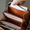 Compact Round Zip Wallet Himeji Leather Gold Small Wallet Mini Wallet Mini Does Not Fold Bills Round Compact [Anac] AK22TA-B0005-GLD