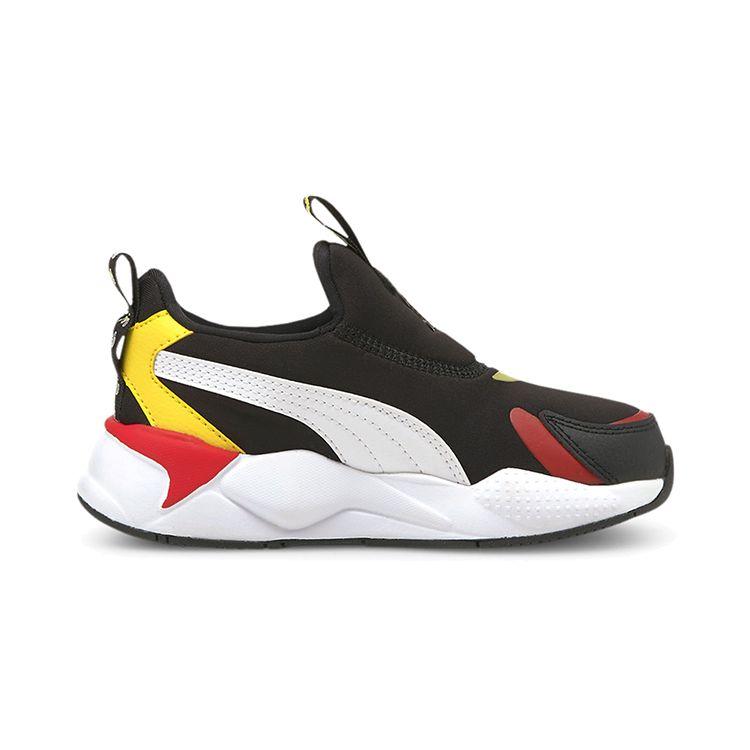 Puma Rs-X Cushioning Durable Low-Top Kids Casual Shoes Kids Sneakers Black Yellow Red 381874-01