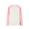 Anta Cute Printed Trendy Color Block Cotton Loose Comfortable Long Sleeve T-Shirt Women Tops 962548401-1