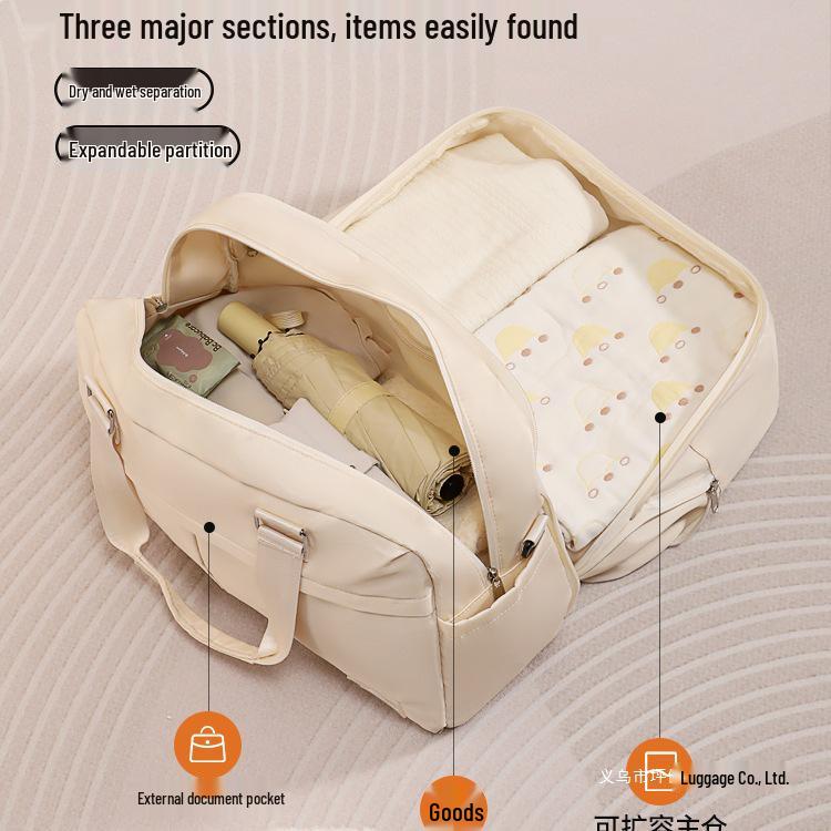 Lightweight Women's Travel Duffle Bag - Large Capacity, Portable, Carry-on for Short Business Trips and Hospital Storage