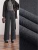 2025 Autumn/Winter Women's Slimming Stylish Wool Wide-Leg Cropped Pants