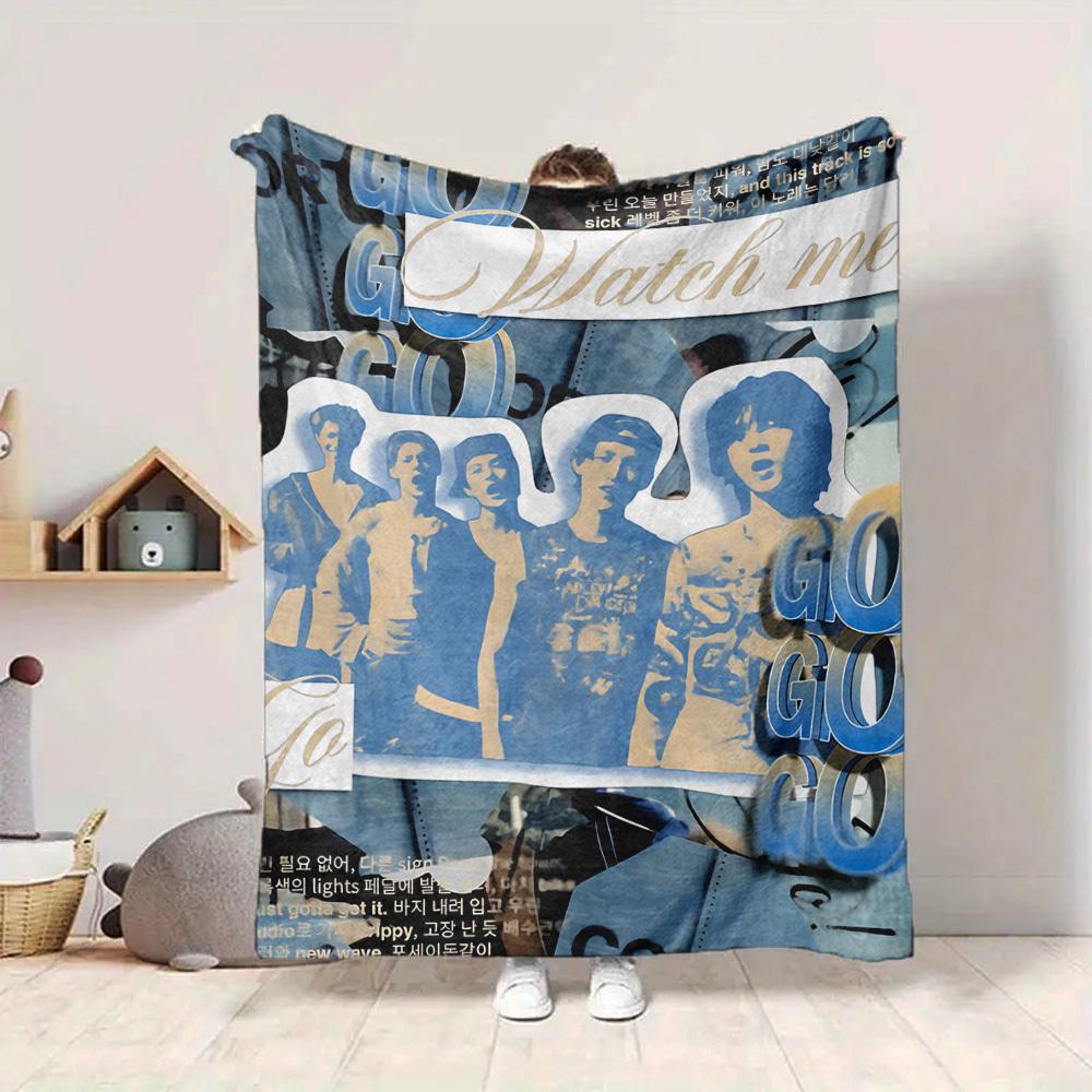 1PC Cortis, K pop Blanket Lightweight Flannel Throw Blanket for Sofa, Bed, Travel, Camping, Livingroom, Office, Couch