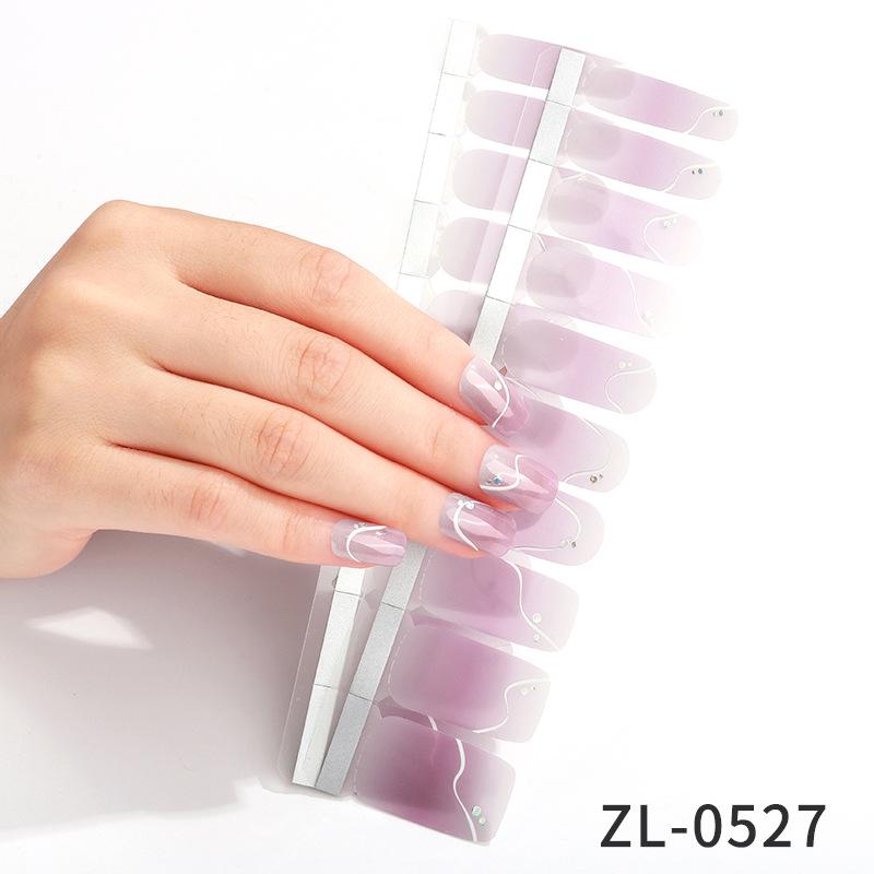 New French Manicure Stickers Waterproof Hot Stamping Ins Valentine's Day Nail Stickers