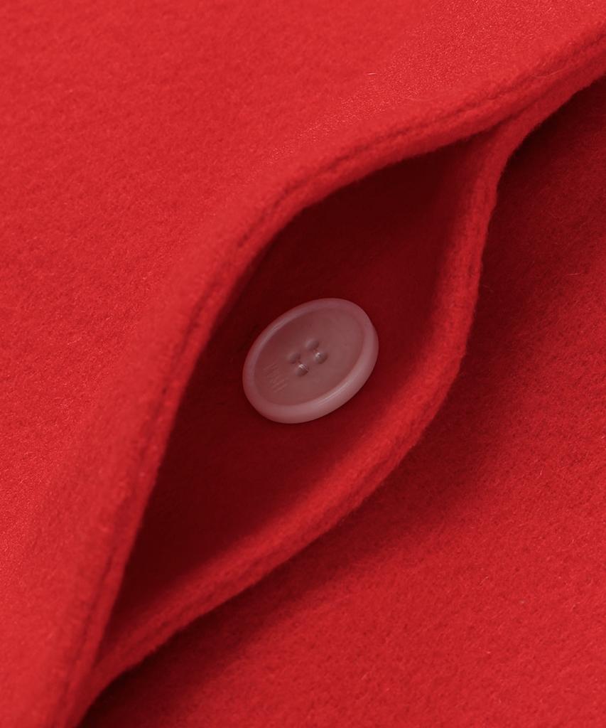 Musee Zaha Merino Wool Handmade Short Coat_Red