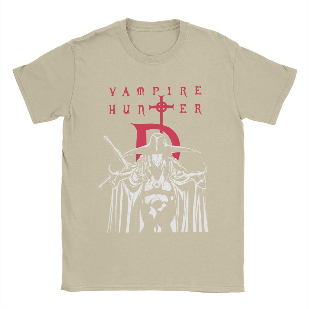 Men's Vampire Hunter D Hellsing T Shirts Anime Pure Cotton Clothing Funny Short Sleeve Round Collar Tees Gift Idea T-Shirts
