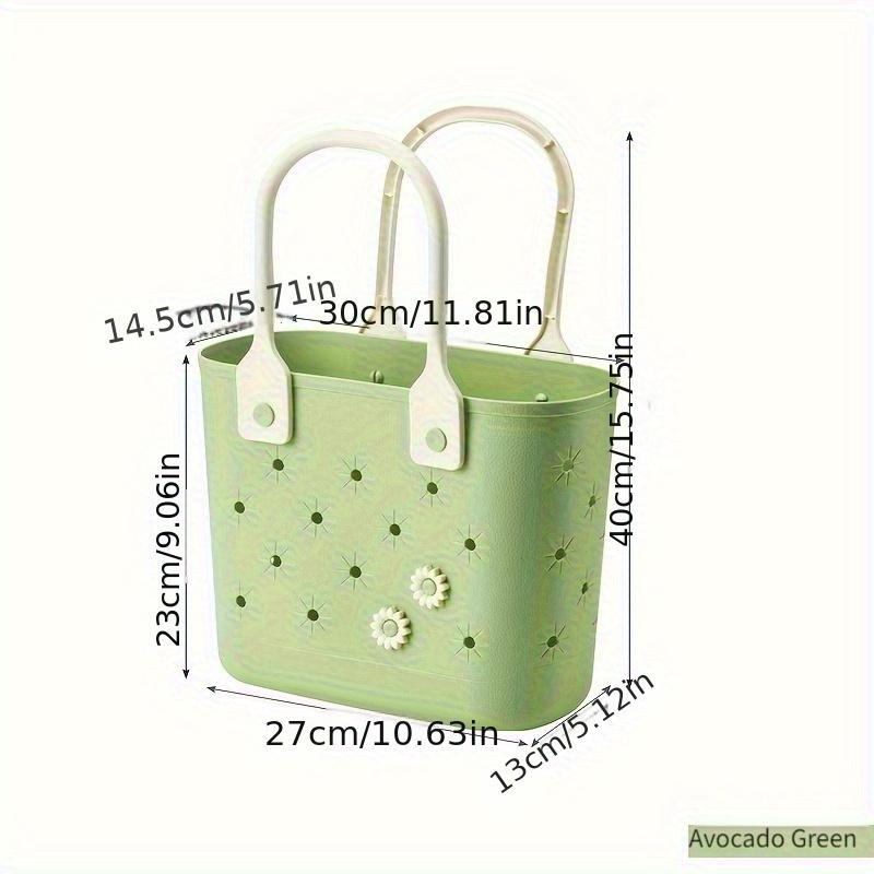 Waterproof Mesh Beach Shower Caddy, Portable Drainable Storage Basket