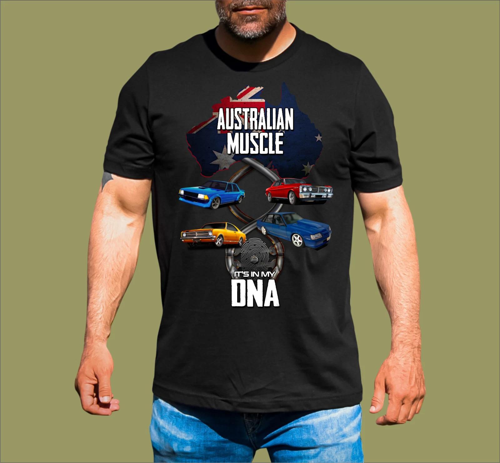 AUSTRALIAN MUSCLE CARS IN MY DNA T-SHIRT M