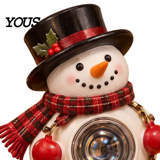 Christmas Projector Lights Light, USB Powered Snowman Ceiling with 6 Patterns, Tree Tabletop Decorations Flexible Holiday Night Light for Bedroom,