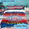 Custom Name Esporte Clube Bahia Crest Bedding Set 3pcs, Bedding Set Including 1pc Duvet Cover And 2pcs Pillowcases for Bedroom, Dormitory Gift