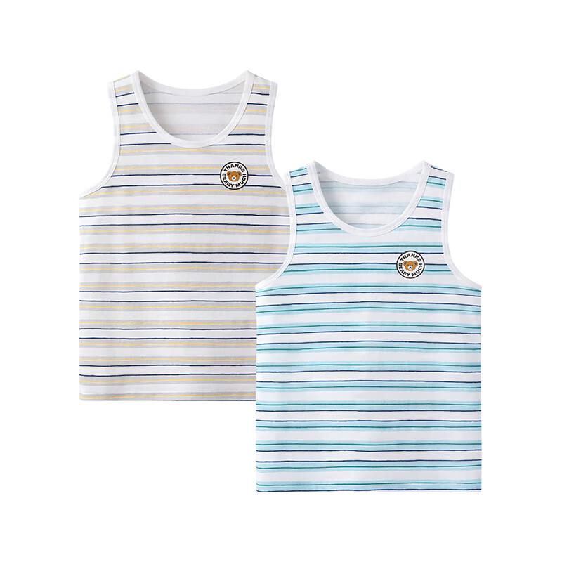 Yingbolun Boys  Pure Cotton Summer Undershirt Vest 120