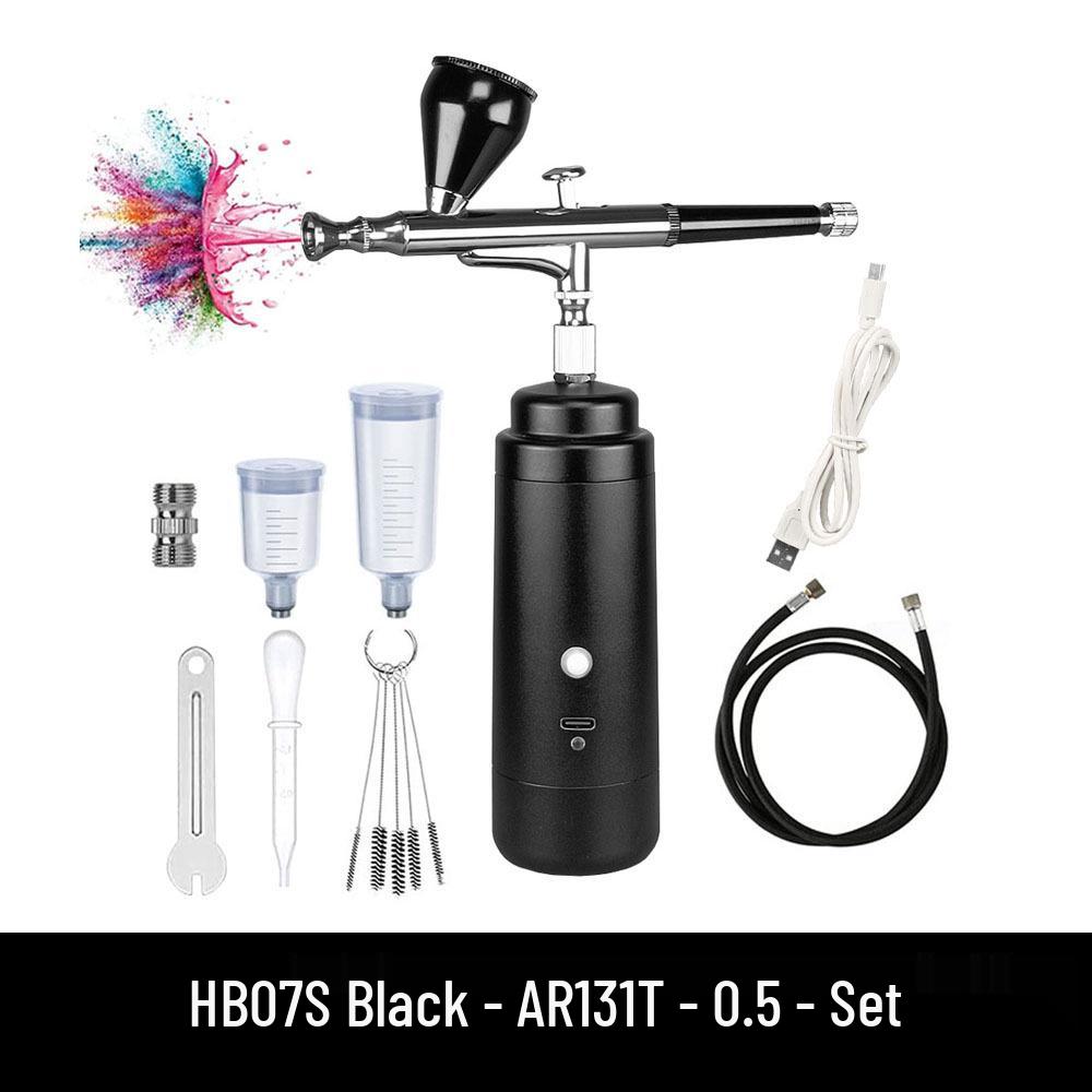 Multifunctional Airbrush Set with Acrylic Paint Spray Gun and Industrial Grade Air Pump for Model Coloring