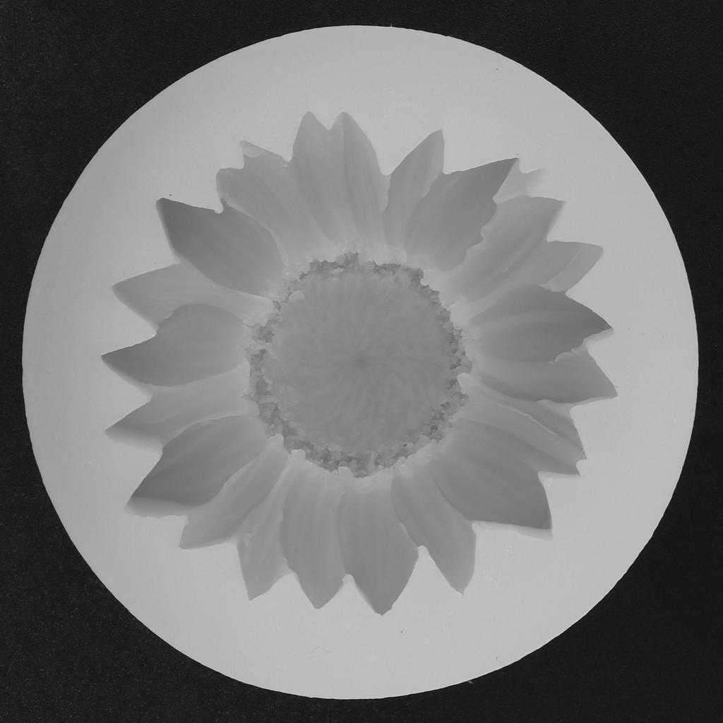 Slunečnicové Fondantové Formy na Dorty Květinové Fondantové Pečicí Formy na Dorty pro Baby Shower Dorty Cupcakes Bílé