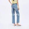 YERAD Women's Retro Loose Straight-Leg Cropped Jeans
