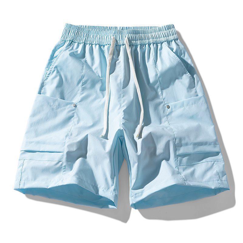Dewu Vipin Men s Casual Workwear Shorts: Trendy, Loose-Fit, Five-Point for Couples & Students XL ледниковый синий