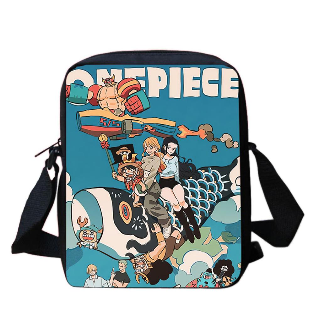 One Piece Cartoon Mini Ita Crossbody Bag Lightweight Durable Adjustable Strap Ideal Gifts For Boys Girls Kids Casual Daily Trip