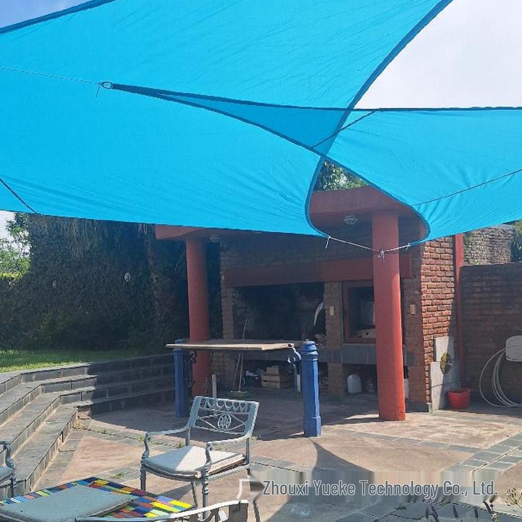 Polyester Sunshade Sail Canopy - UV Protection for Outdoor Camping and Courtyard