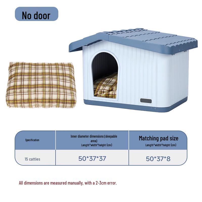 

Всепогодный уличный домик для кошек: Дождестойкое, Солнцезащитное, Полностью Закрытое Укрытие для Бездомных Кошек Small 15 lbs