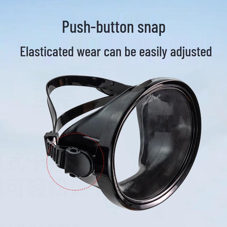 Unisex Waterproof PVC Snorkeling Mask with HD Tempered Glass & Wide Field of View