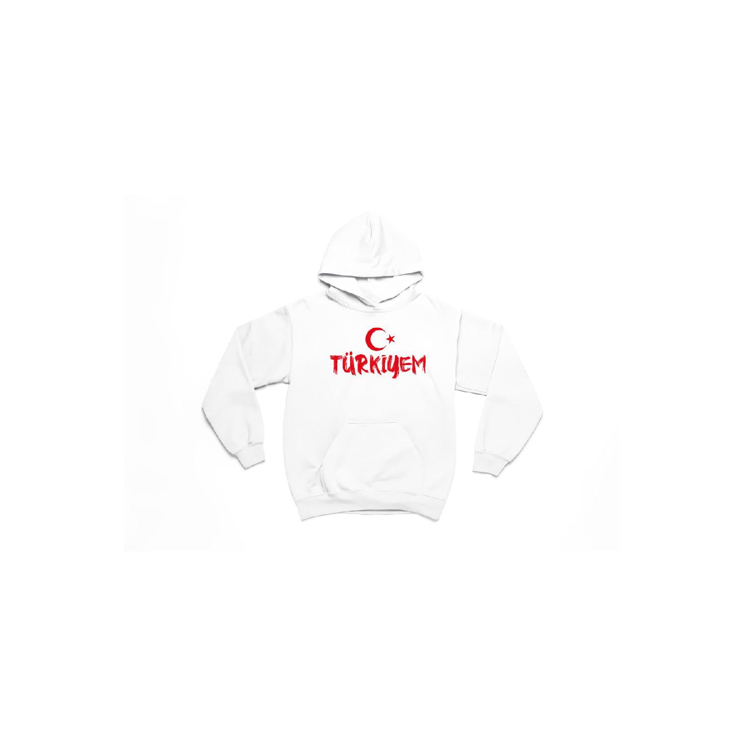 

I m Turkey Printed 3 Thread Thick Winter Sweatshirt Hoodie S чёрный