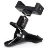 Clamp Design Headstock Phone Mount 360° Rotatable Guitar Clip Mount  For Viewing