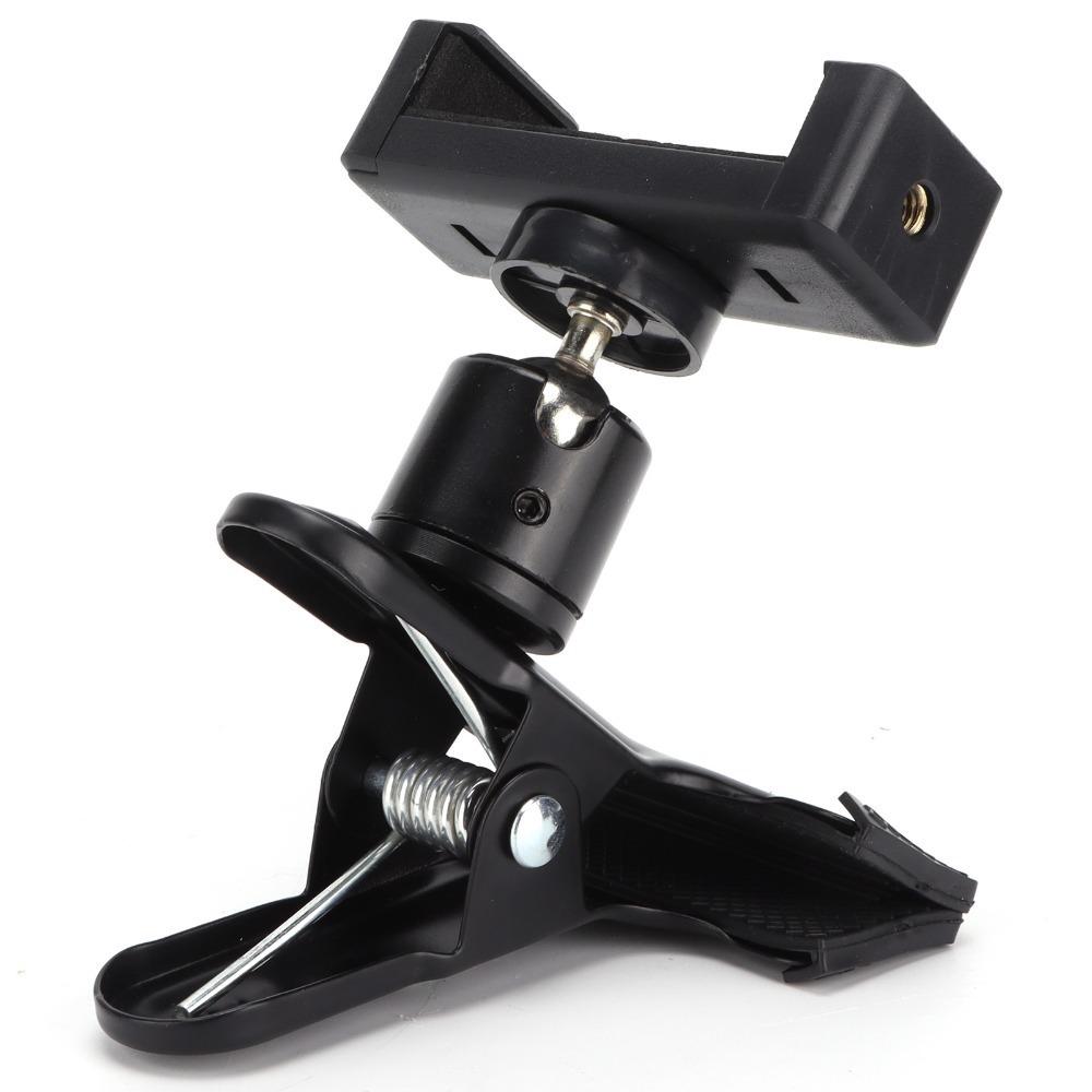 Clamp Design Headstock Phone Mount 360° Rotatable Guitar Clip Mount For Viewing