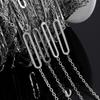 No Fade 1Meter Stainless Steel 7x17mm Carved Square Frame Bracelets Cross Link Chains DIY Necklace Jewelry Making Chain Supplies