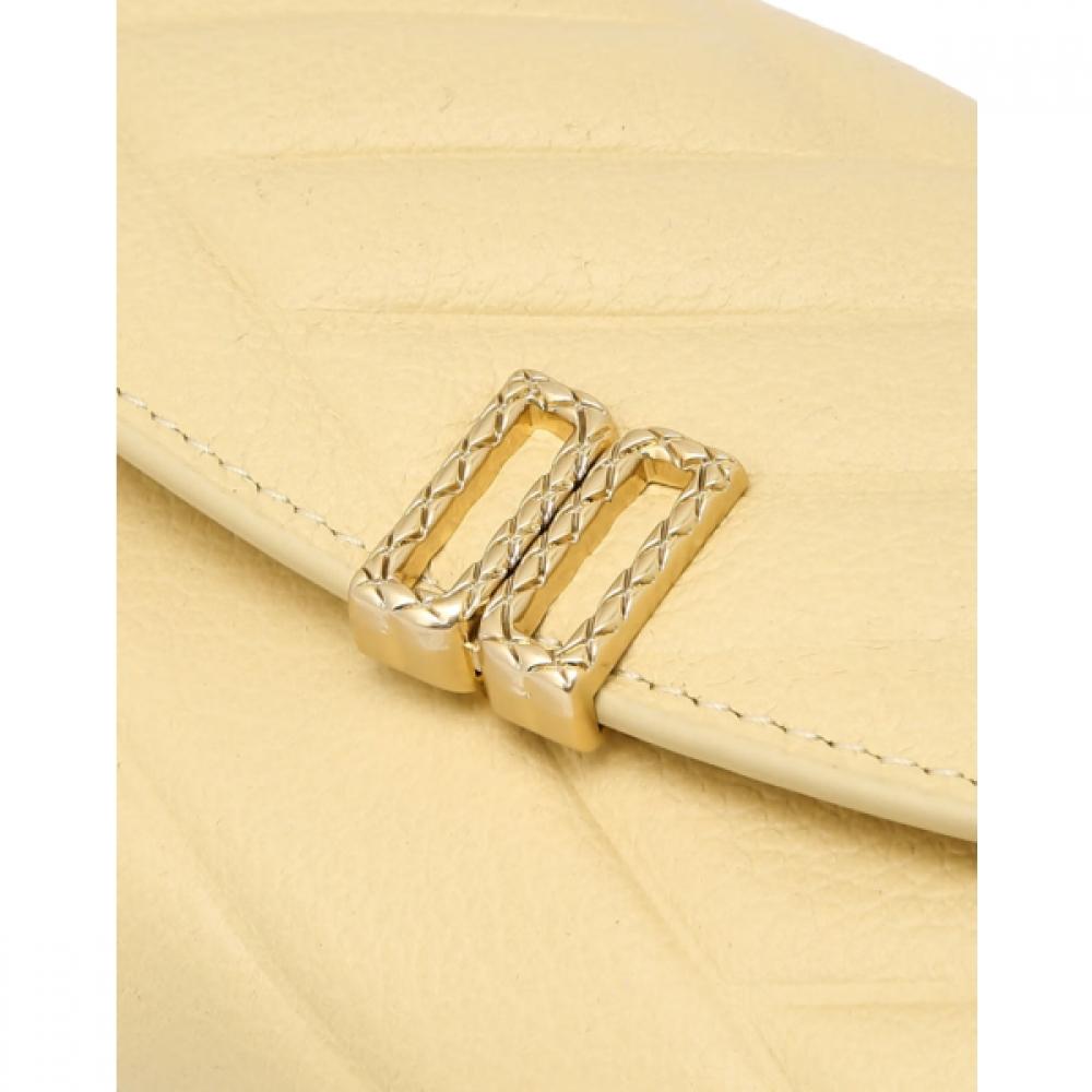 Daks Yellow Dd Logo Leather Wallet Dcwa6e785y2