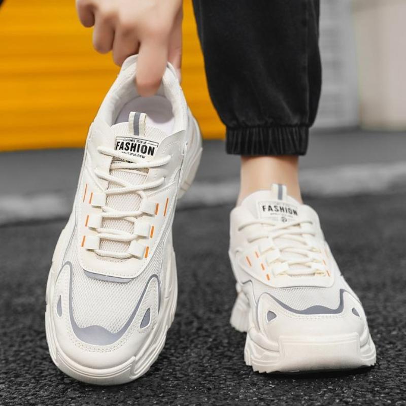 Fashion Mesh Upper Male Sports Shoes Black Low-Top Trend 2025 Shoe in Promotion Without Leather Price Outdoor Jump Men's Casual Sneakers