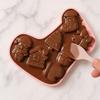 Christmas Tree Reindeer Snowflake Silicone Baking Mold Food Grade Flexible Nonstick Multi Cavity Chocolate Mousse Mold for Holiday Desserts