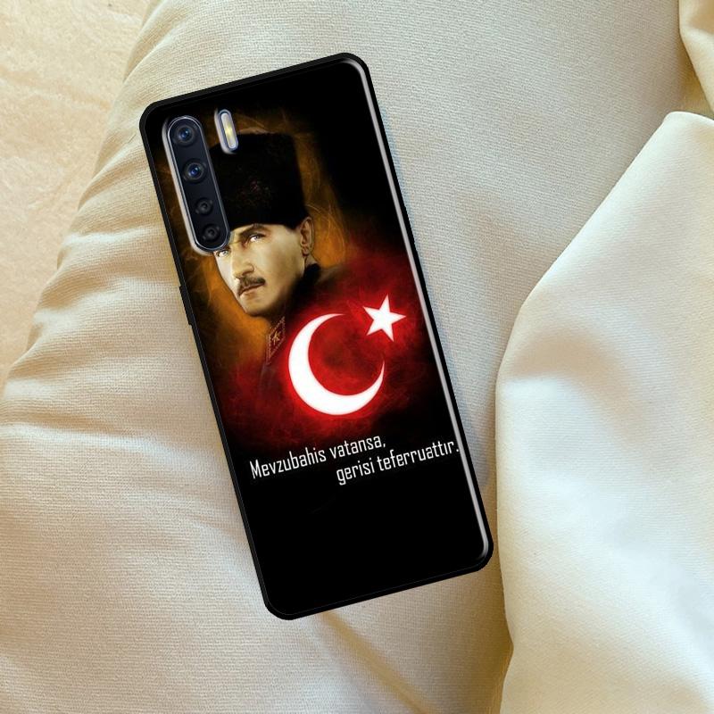 Turkei Turkey Ataturk Flag Case For Oppo A60 A80 A40 A15 A16 A17 A57 A94 A74 A54 A76 A96 A18 A38 A58 A78 A98 A6 A5 Pro