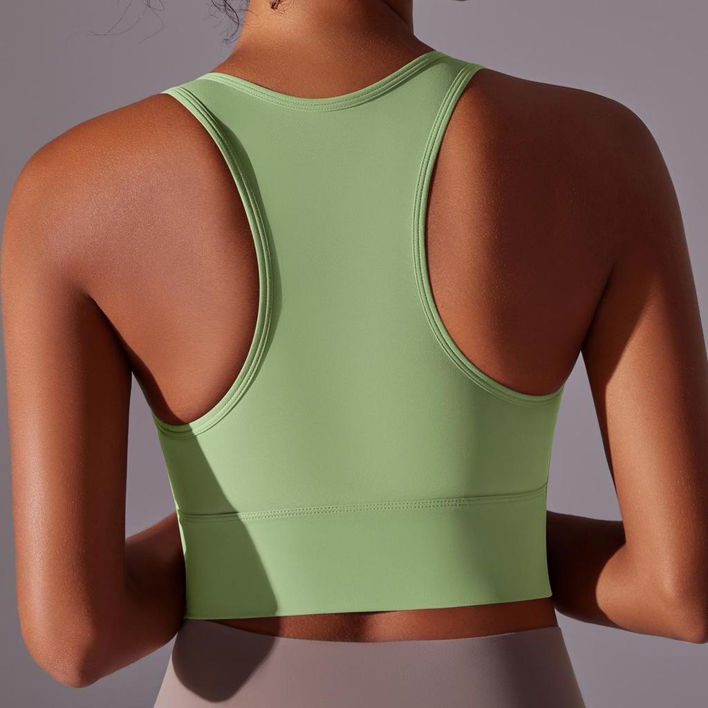 Damers högintensiva stötsäkra yoga-väst och sport-bh