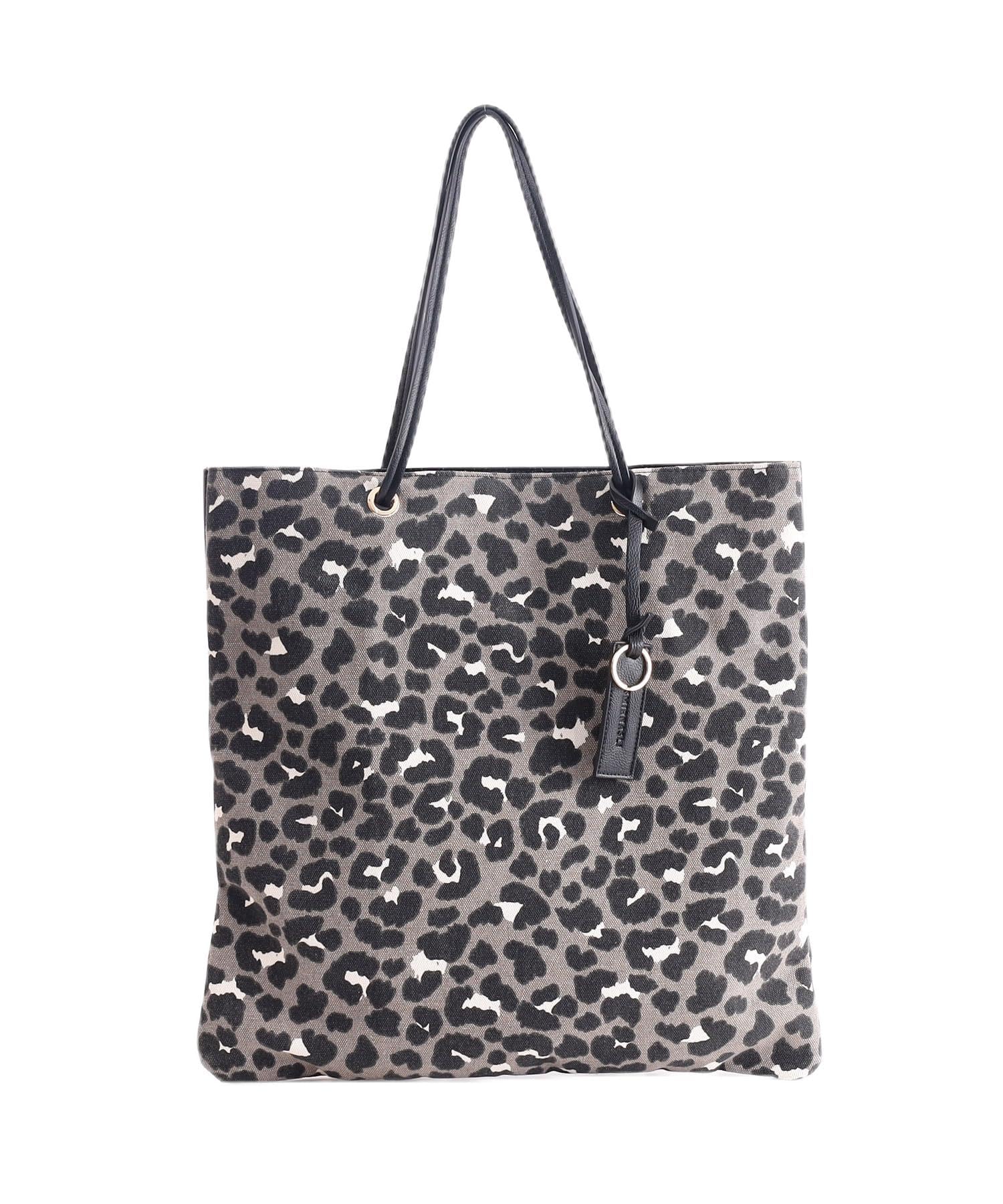 Самир Насри Сумка-тоут с леопардовым принтом x Металлическая A4 2412211017 Серый (012)