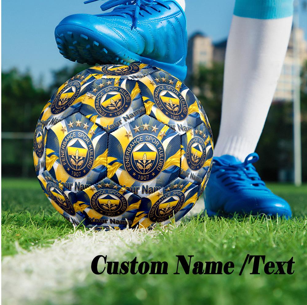 Size 5 Football Custom Name Text, Outdoor Training Soccer BallFenerbahçe FC