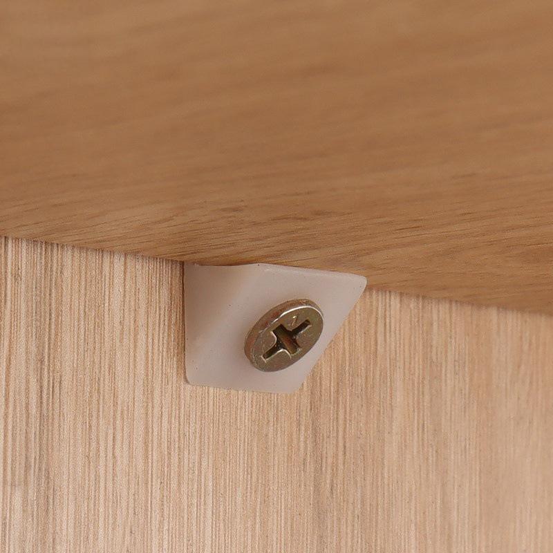 Right Angle Plastic Bracket with Self-Tapping Screw for Cabinet/Wardrobe