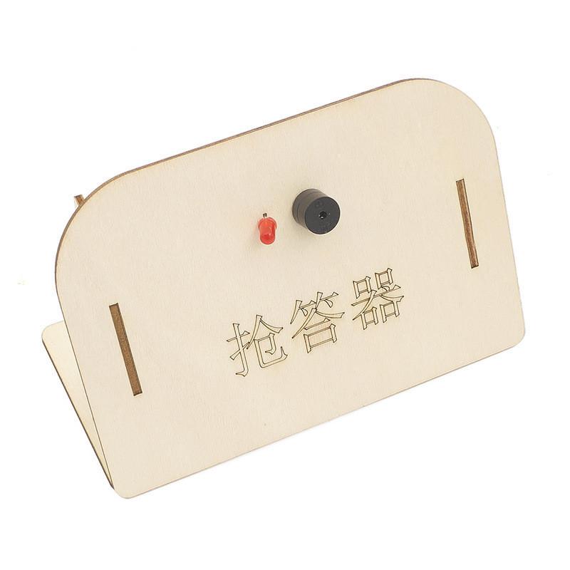 Wooden Diy Electric Science Quiz Responder Training Kit For Kids