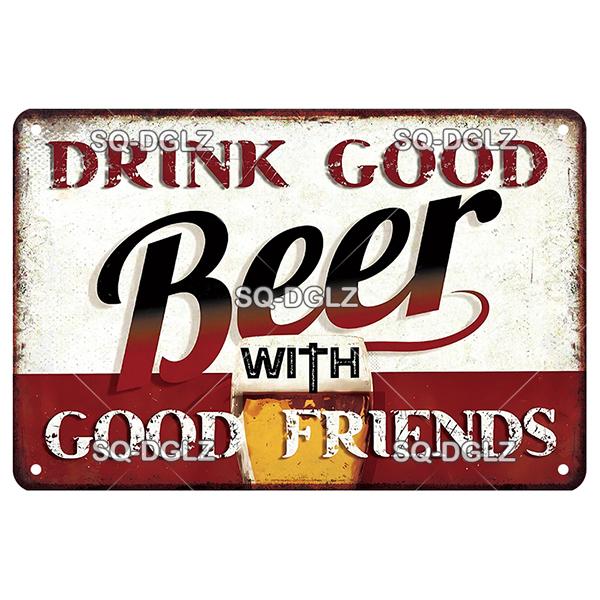 Vintage Metal Tin Sign Wall Decor Pub Bar Beer Retro Plaque Poster Wall Art Home Decor