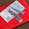 Van Gogh Oil Painting Style Bookmark Vintage Metal Book Page Book Decoration Tassels Bookmarks Student Office Supplies