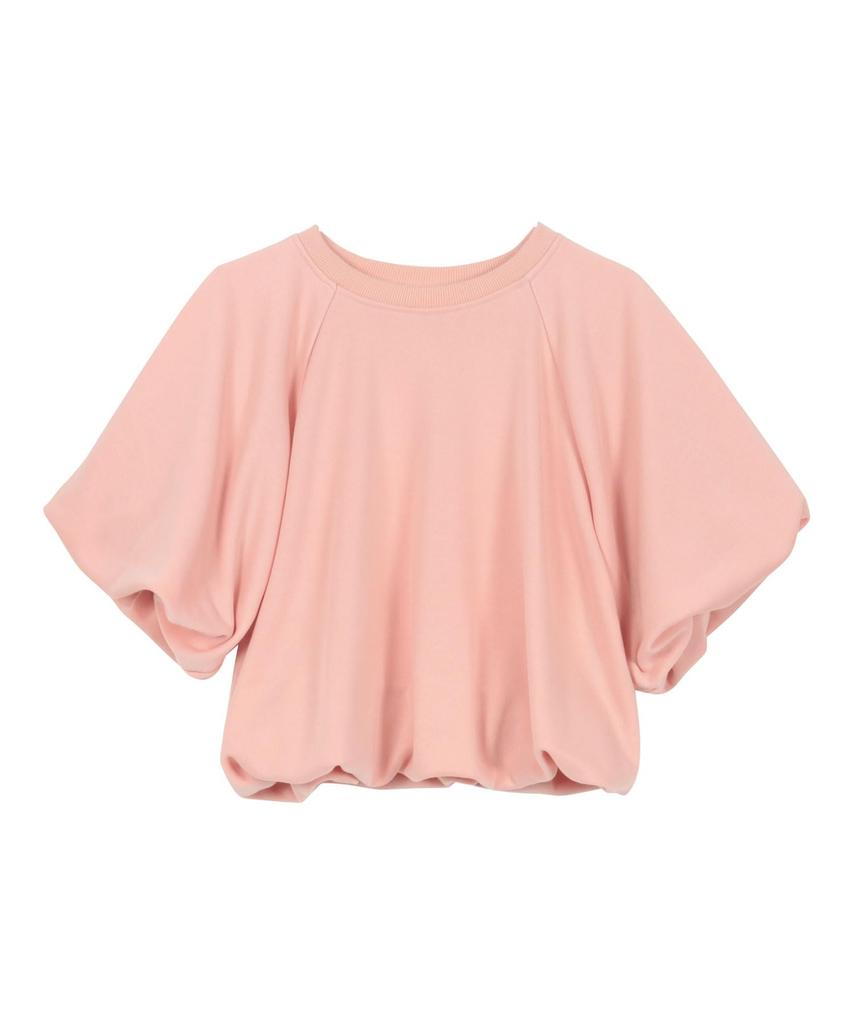 Kobe Lettuce Women's Short Sleeve Sweatshirt with Balloon Dolman Sleeves, Perfect for Spring and Summer, Pink [C7502], Size M