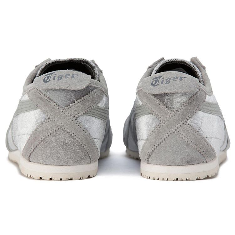 Onitsuka Tiger Mexico 66 Round Toe Lace-Up Shock Absorbing Wear-Resistant Breathable Low-Top Casual Shoes Unisex sneaker Gray 1183B393-600