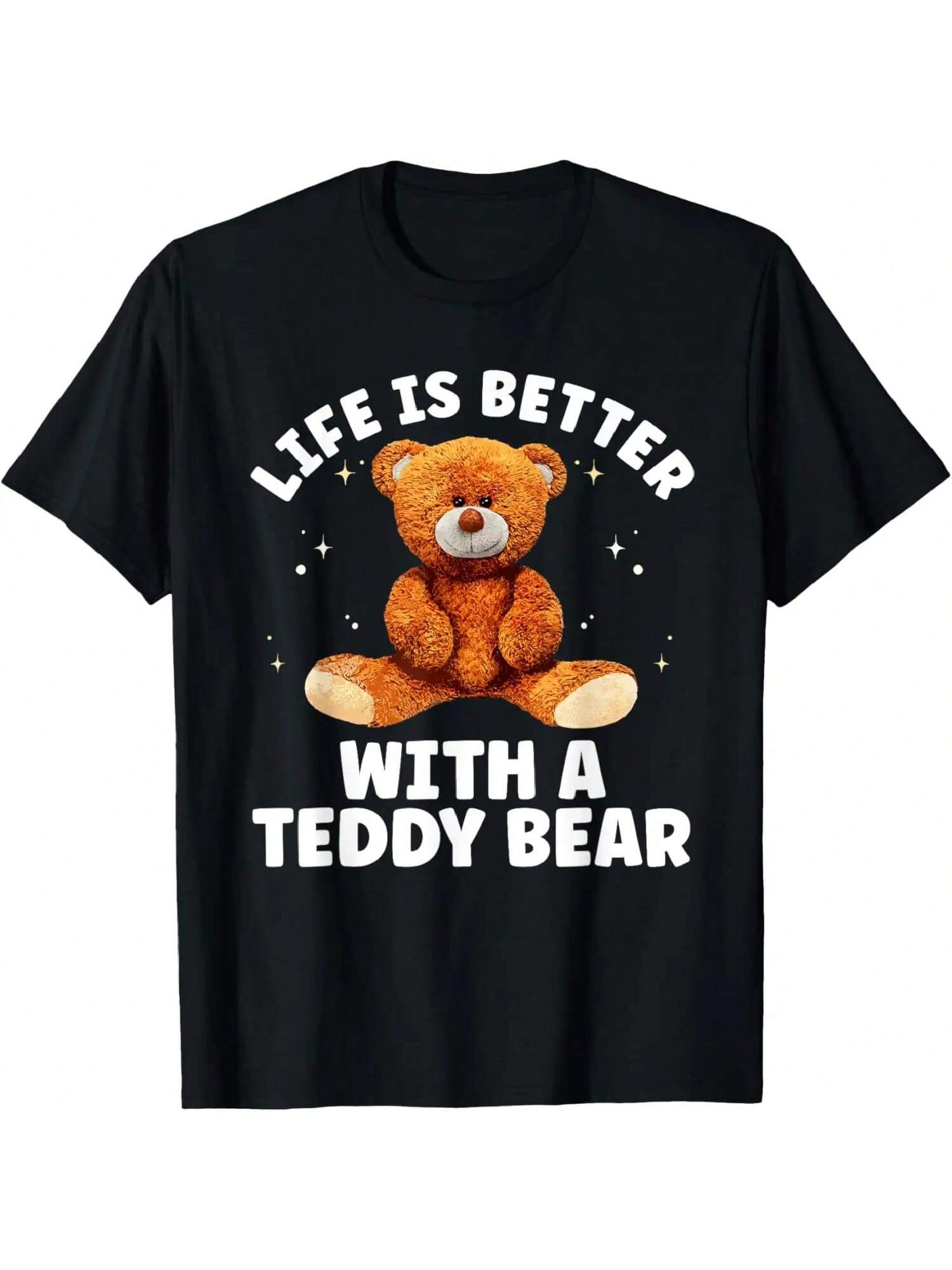 Cute Teddy Bear Design For Men unisex Kids Teddy Bear Lover T-Shirt S
