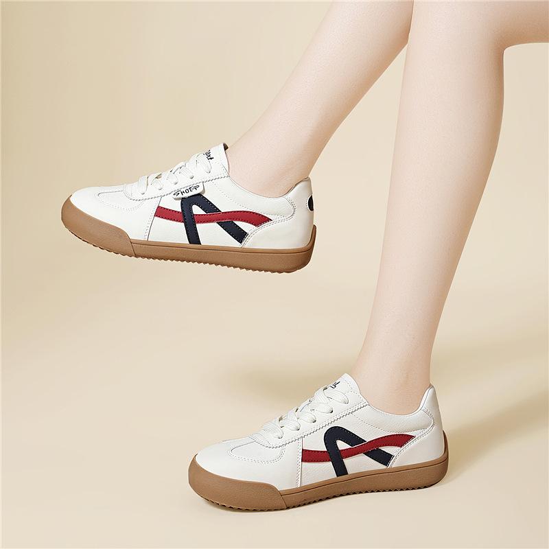 Casual shoes retro German training shoes women's shoes spring new fashion versatile flat-soled single shoes casual sports board shoes