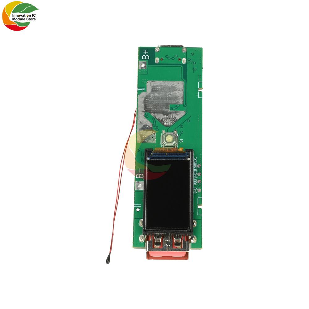 22.5W Fast Charging Module 0.96inch TFT Color Screen Digital Display DIY Power Bank Kit Battery Case Mini Compact Portable Power