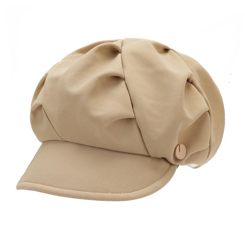 

Женская шляпа осень и зима новая мода женский берет шляпа облако корейская версия шляпа художника Adjustable хаки