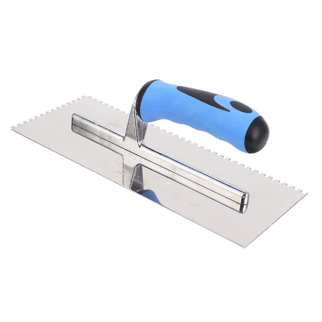 Gletieră cu crestături pătrate de 4 mm Gletieră manuală cu crestături din oțel inoxidabil cu mâner moale pentru ciment beton