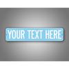 Personalized 4x16 Inch Custom Baby Blue Street Sign for Home Wall Decor