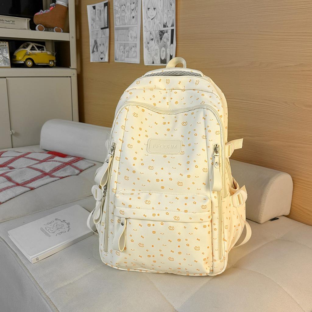 Schoolbag Japanese backpack Korean version casual fresh candy color backpack junior high school college style campus class student schoolbag