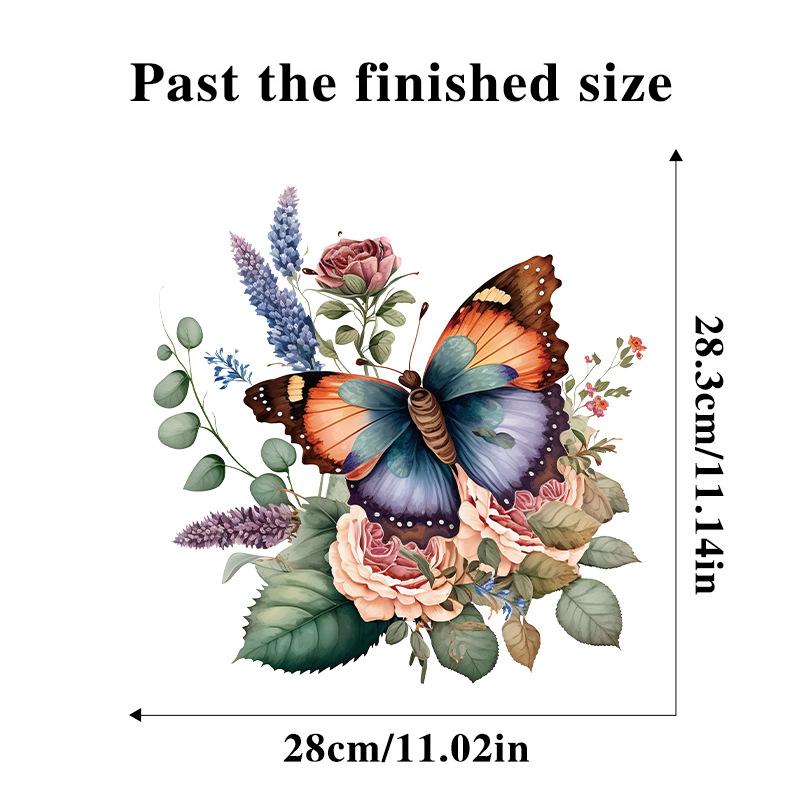 Pegatinas de Pared de Flores Mariposa Decoración de Puerta de Baño de Inodoro Mural Decoración del Hogar Papel Pintado Autoadhesivo