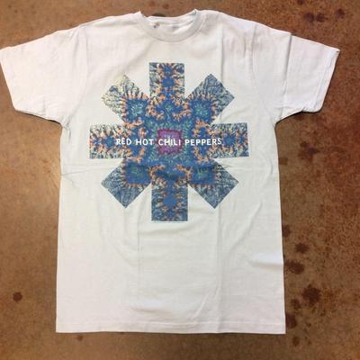 T-shirt Vintage Red Hot Chili Peppers Kaleidoscopio Bianca Taglia Unica A049
